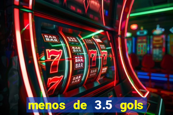 menos de 3.5 gols o que significa